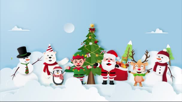 Christmas Background Loop — Stock Video