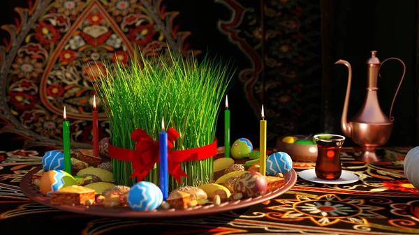 Праздник Semeni3D Novruz Азербайджане Праздник Весны Начала Нового Года Новруз — стоковое фото