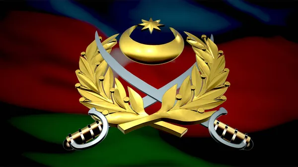 Siły Zbrojne Azerbejdżanu Render — Zdjęcie stockowe