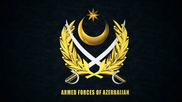 阿塞拜疆武装部队3D Render — 图库照片
