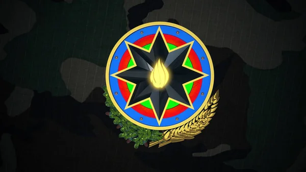 Azerbaijan Gerb Emblem — Stock Photo, Image