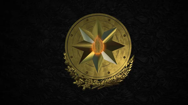 Azerbaycan Gerb amblemi 4k