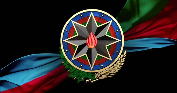 Emblema Elegante Azerbaijão — Fotografia de Stock