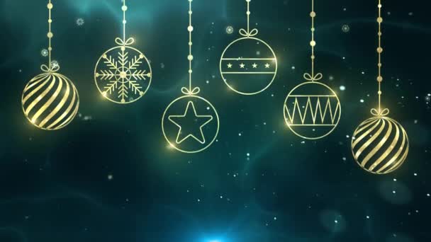 Navidad Elegante Fondo Loop — Vídeos de Stock