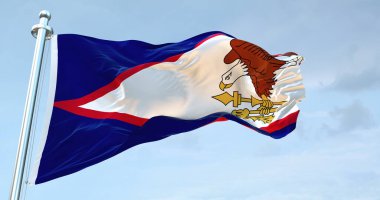 Amerikan Samoa bayrağı 4k 