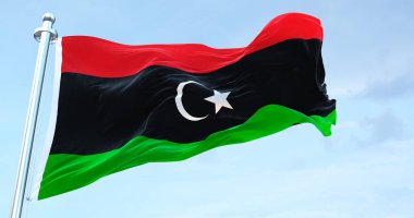 Libya Bayrağı 4K sallıyor 
