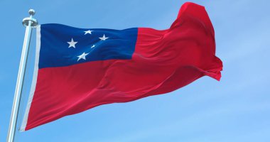 Şili Bayrağı 4K sallıyor 