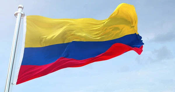 Colombia Flag Waving — Stock Photo, Image