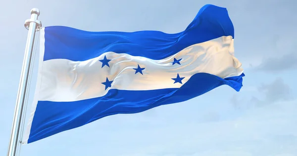 Honduras Flagge Schwenkt — Stockfoto