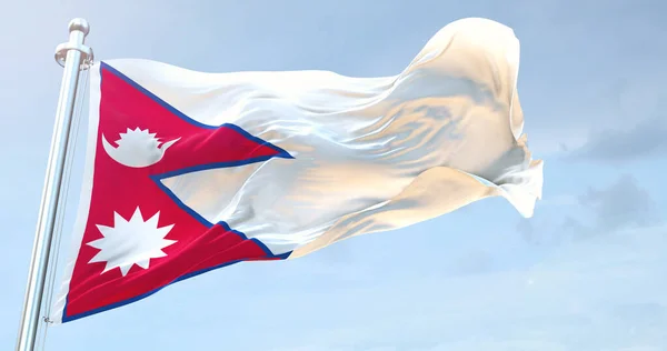 ネパール国旗4K — ストック写真