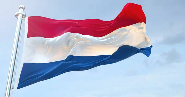 네덜란드 깃발흔들기 — 스톡 사진