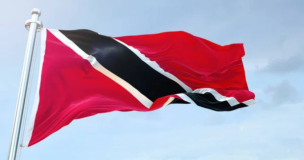 Trinidad Tobago Flag Waving — Stock Photo, Image