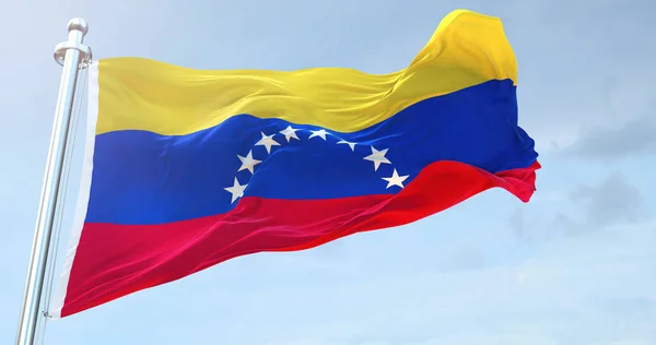 베네수엘라 깃발흔들기 — 스톡 사진