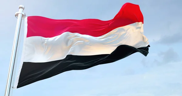 Yemen Flag Waving — Stock Photo, Image