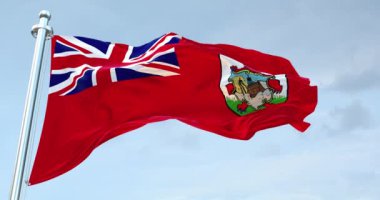 Bermuda Bayrağı dalgalanması 4K