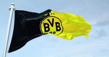 Borussia Dortmund FC Flag dalgalı 4k