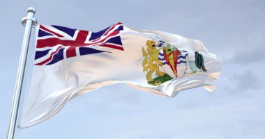 İngiliz Antarktika Toprakları 4K Dalgalanan Bayrak