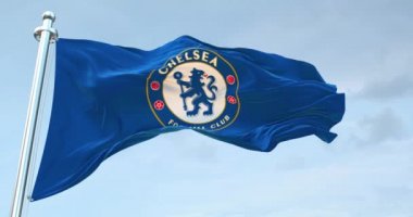 Chelsea FC Bayrak Dalgalanması 4K