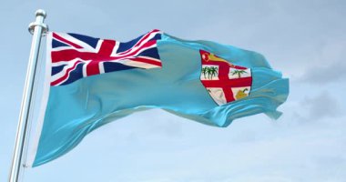  Fiji Bayrak Dalgalanması 4K