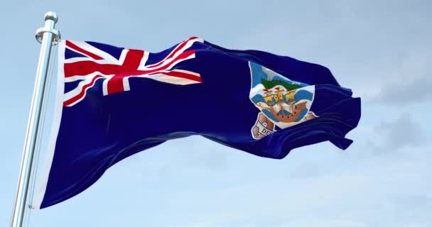 Îles Falkland Drapeau Agitant — Video