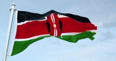 Kenya Bayrağı 4K sallıyor