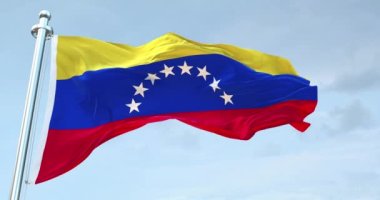 Venezuela Bayrağı 4k dalgalanıyor 