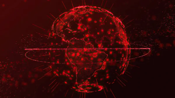 3d illüstrasyon dünyası Küresel PANDEMIC uyarı Arkaplan 4k