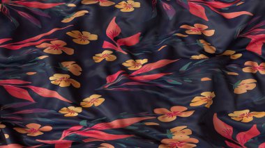 Soyut tekstil kumaş el sallaması