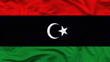 Libya Ulusal Bayrağı Kumaş Kumaşı