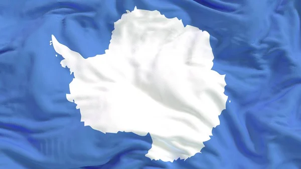 Antarktika ulusal bayrak kumaşı dalgalanması