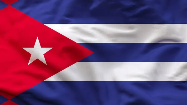 Die Kubanische Nationalflagge Weht — Stockfoto