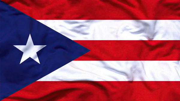 Puerto Ricos Nationalflagge Weht — Stockfoto