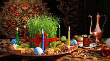 Novruz Tatil Başlat Baharı arkaplan 4k
