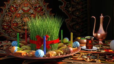 Novruz Tatil Başlat Baharı arkaplan 4k
