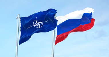 NATO, Rusya bayrağına karşı 4k 