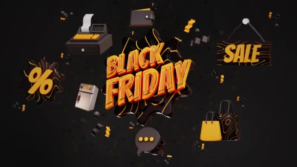 Black Friday Background — Stockvideo