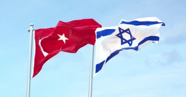 Türkiye İsrail bayrağına karşı 4K dalgalanıyor 