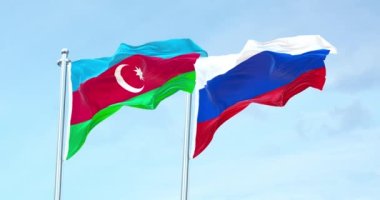 Azerbaycan Rusya bayrağına karşı 4k 