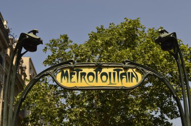 Paris, Fransa, Metro İstasyonu