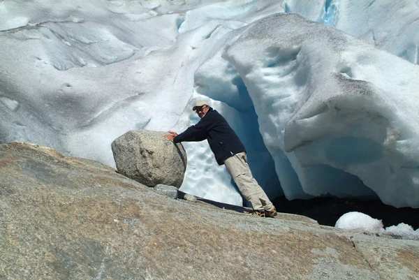 Norwegia, nigards breen lodowiec — Zdjęcie stockowe