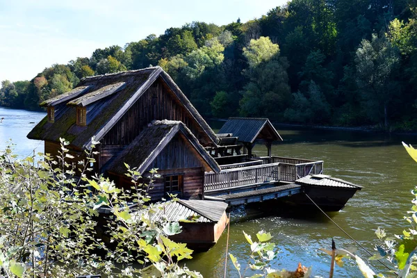 Avusturya Mur Nehrindeki Eski Gemi Değirmeni Tür Fabrikalar Antik Romalılar — Stok fotoğraf