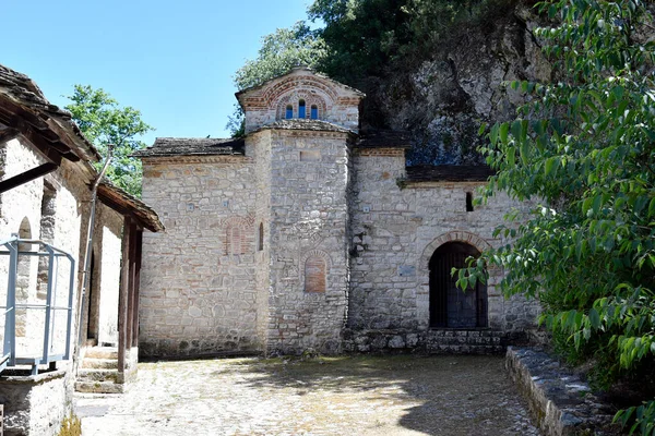 Grèce Ioannina Partie Monastère Médiéval Prodomou Sur Petite Île Lac — Photo