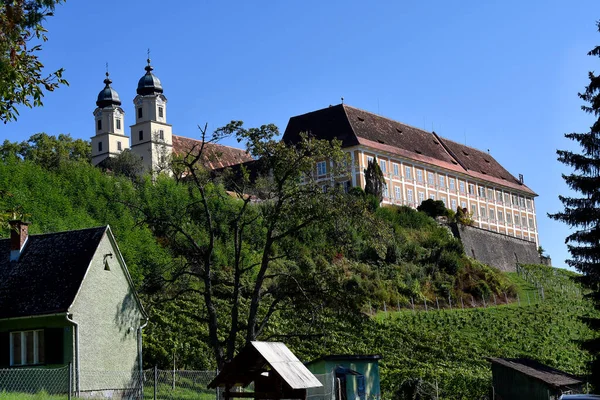 2021年9月23日 拥有巴洛克教堂的前奥古斯丁修道院Stainz城堡 现在包括一个狩猎博物馆和一个农业博物馆 — 图库照片