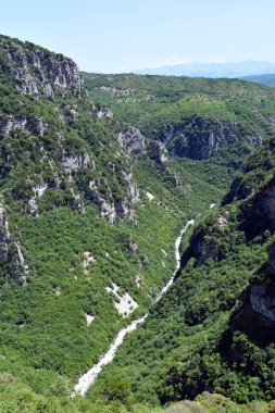 Greece, view to Vikos Gorge, world's deepest gorge mentioned in 1997 in the Guinness book of records
