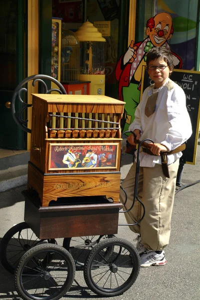 Vienna Austria September 2006 Annual Gathering Organ Barrel Players Various — Stock Photo, Image