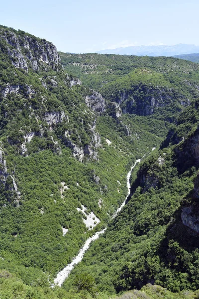 Greece, view to Vikos Gorge, world's deepest gorge mentioned in 1997 in the Guinness book of records