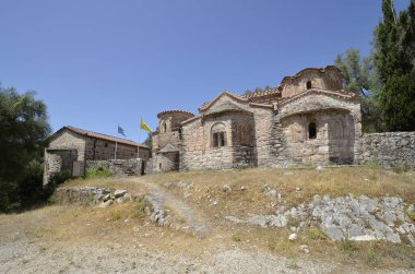 Kypseli, Yunanistan - Epirus 'taki Agios Dimitros Bizans manastırı