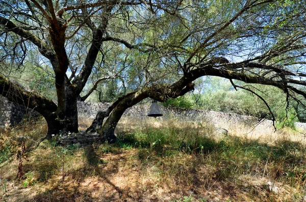 Kypseli Greece Another Kind Bell Tower Byzantine Monastery Saint Demetrius — Stock Photo, Image