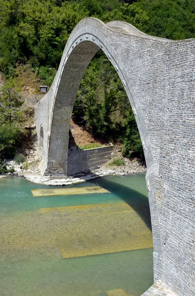 Grécia Ponte Plaka Sobre Rio Arachthos Maior Ponte Pedra Arco — Fotografia de Stock