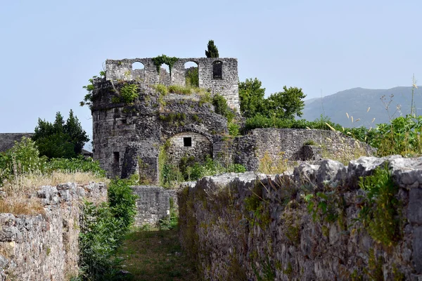 Grecia Ruinas Del Palacio Ali Pasha Torre Bohemundo Antiguo Castillo — Foto de Stock